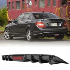 Carbon Style Car Rear Diffuser Bumper Lip For Benz W204 C200 C250 C300 C350 C63