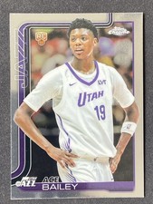 Ace Bailey 2025-26 Topps Chrome Utah Jazz Base RC #255 -ns3