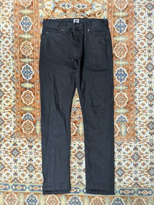Tellason Selvedge Gustave Jeans, 31x33, Black Japanese Denim, Slim Tapered Fit
