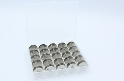 25 Spulen mit Box für Pfaff 230, 260, 262, 360, 362 1222, Creative, Select uvm.