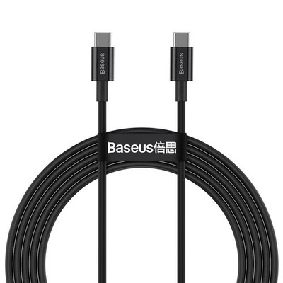 Baseus 100W Schnellladekabel USB-C PD QC FCP 5A 480Mbps 2m Schwarz