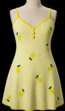 Fashion Nova Sweet Life Checkered Mini Dress 2X NWT Lemon Checkered Knit Strappy