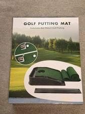 Golf Putting Mat Automatic Ball Return Indoor...