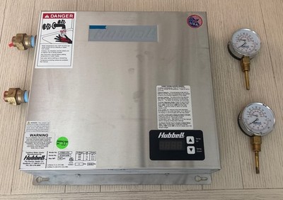 Hubbell JTX021-3T4 16 Inch Electric Tankless Booster Heater with Stainless Steel