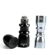 Pool Cue Tip Tools, Premium 3-in-1 Billiard Cue Tip Shaper, Black Silver