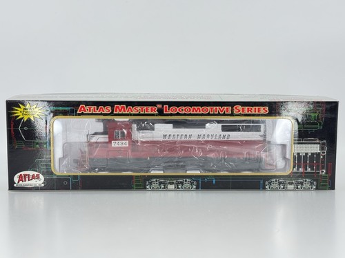 Locomotora diésel nariz baja Atlas 9210 Western Maryland SD35 escala HO WM #7434 | Condition: Used