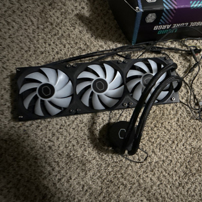 Cooler Master MasterLiquid 360L Core ARGB Liquid CPU Cooler Black 360mm 3 Fans