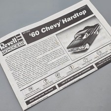 Revell Monogram 125 1960 60 Chevy Impala Instruction Booklet Only