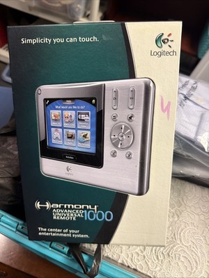 LOGITECH HARMONY 1000 REMOTE CONTROL TOUCH SCREEN LCD PROGRAMMABLE Used