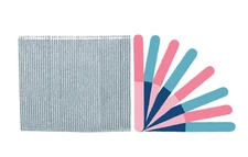 Standard Pink/Blue 4-way Cushioned Washable Professional Beauty Salon Nail Files