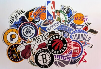 NBA Team Stickers - All 30 teams available
