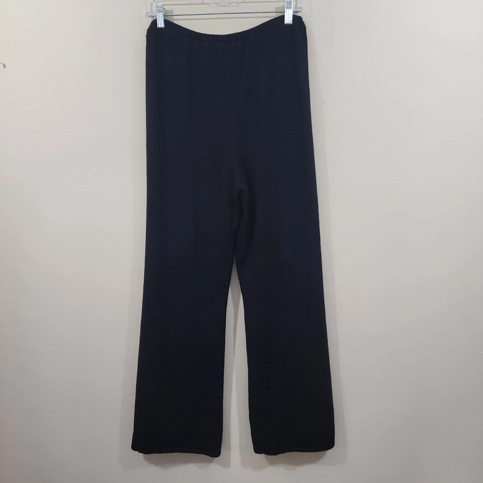 J. Peterman Nuevo sin Etiquetas Mezcla Lana Tejido Pierna Ancha Forrado Pantalones Mujer Talla Mediana Foto 3 de 4