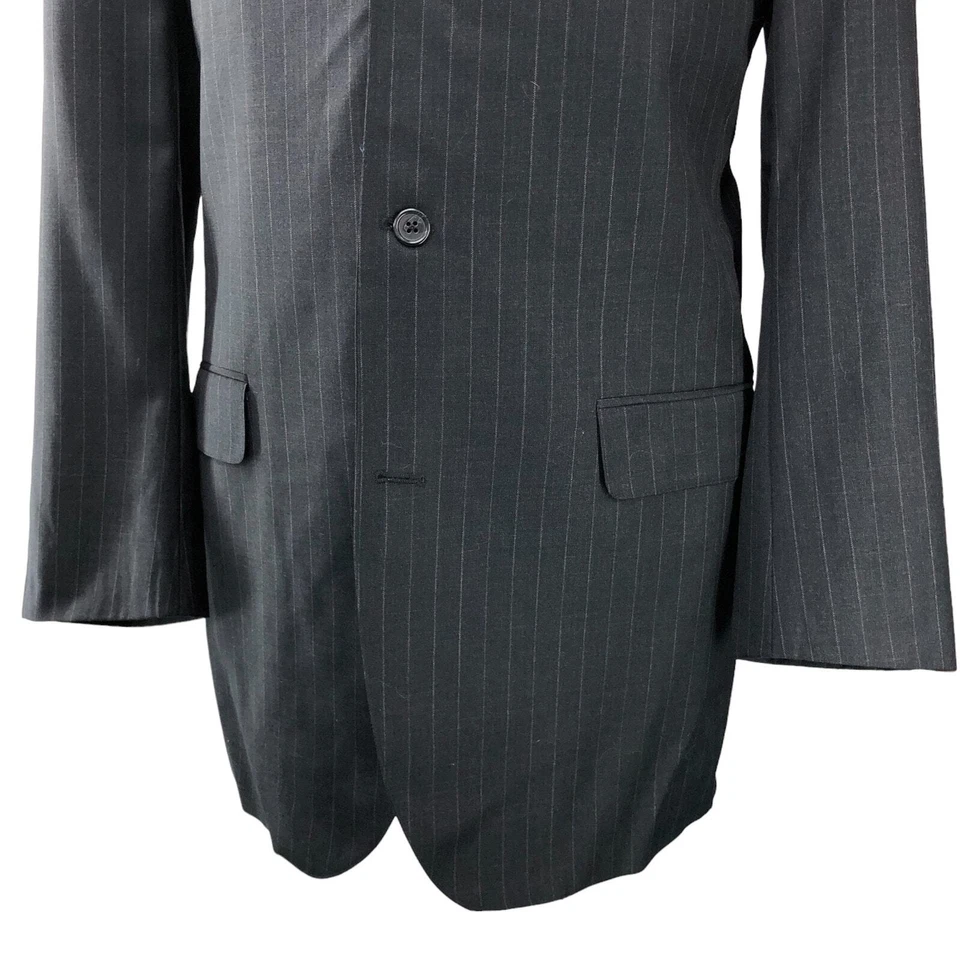 Traje Southwick Para Hombres Talla 44XL Extra Largo 2 Piezas Rayas 3 Botones Hecho en EE. UU. Foto 4 de 4