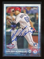 2015 Topps GUILDER RODRIGUEZ Signed Card autograph auto RANGERS