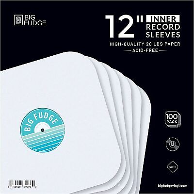 Buy BIG FUDGE Vinyl Record Inner Sleeves 100, 50, 25 Album Covers With Round Corners