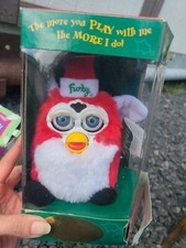 Vintage Christmas Santa Furby Special Limited Edition 1999 70-885 Blue Eyes Nib