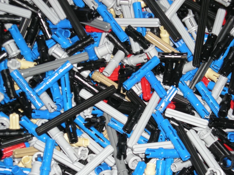 LEGO 100 Technic Mindstorms Pins Axles Bush Connector Parts Random Pull Mix - Image 4 of 4