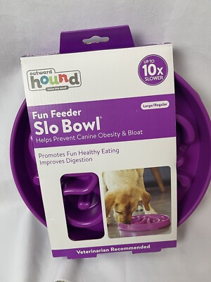Outward Hound Fun Feeder Slo Bowl Large Regular Prevents Bloat