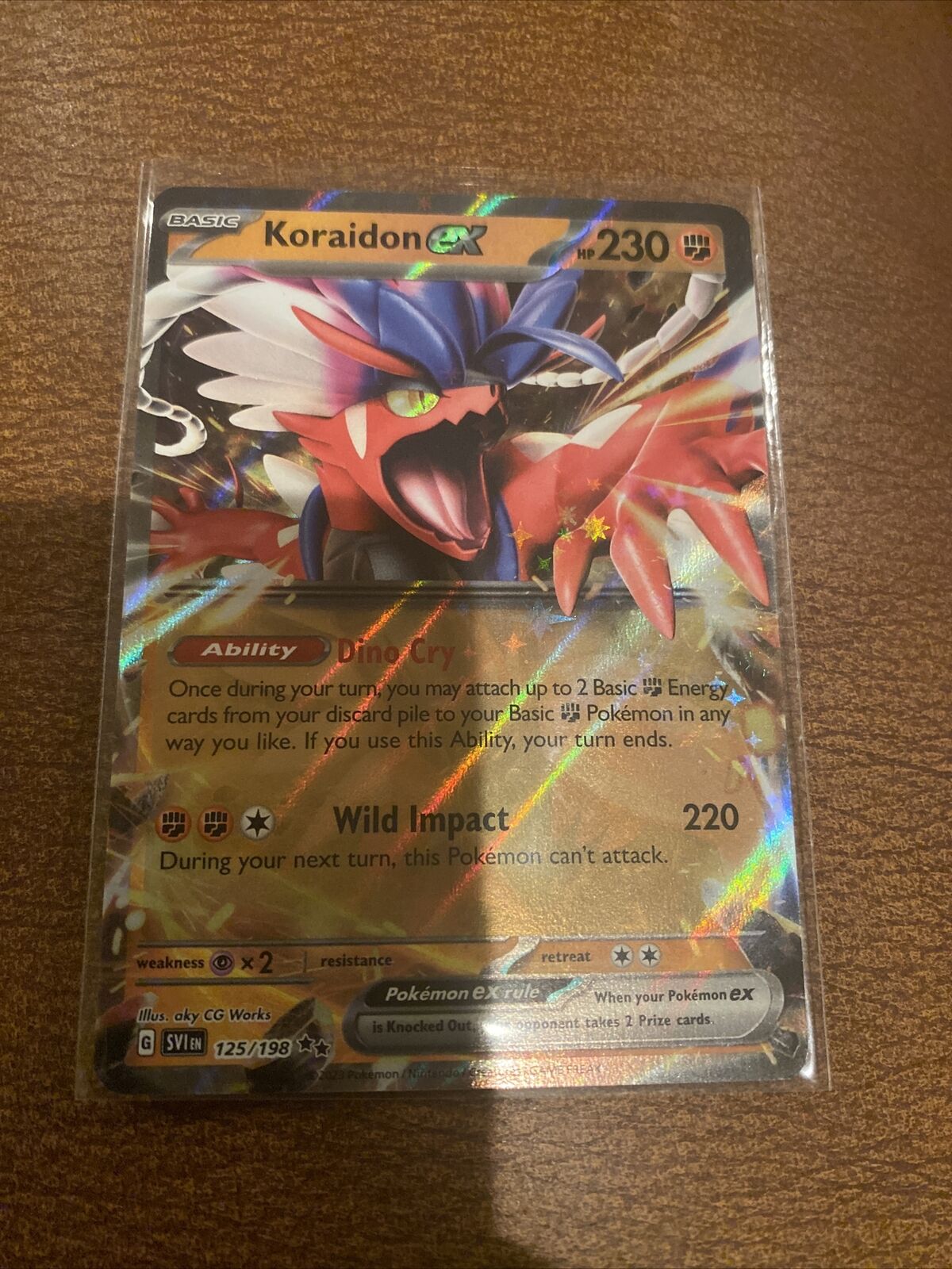 Pokemon : KORAIDON EX 125/198 ULTRA RARE and Regular Version 124/199 COMBO  !