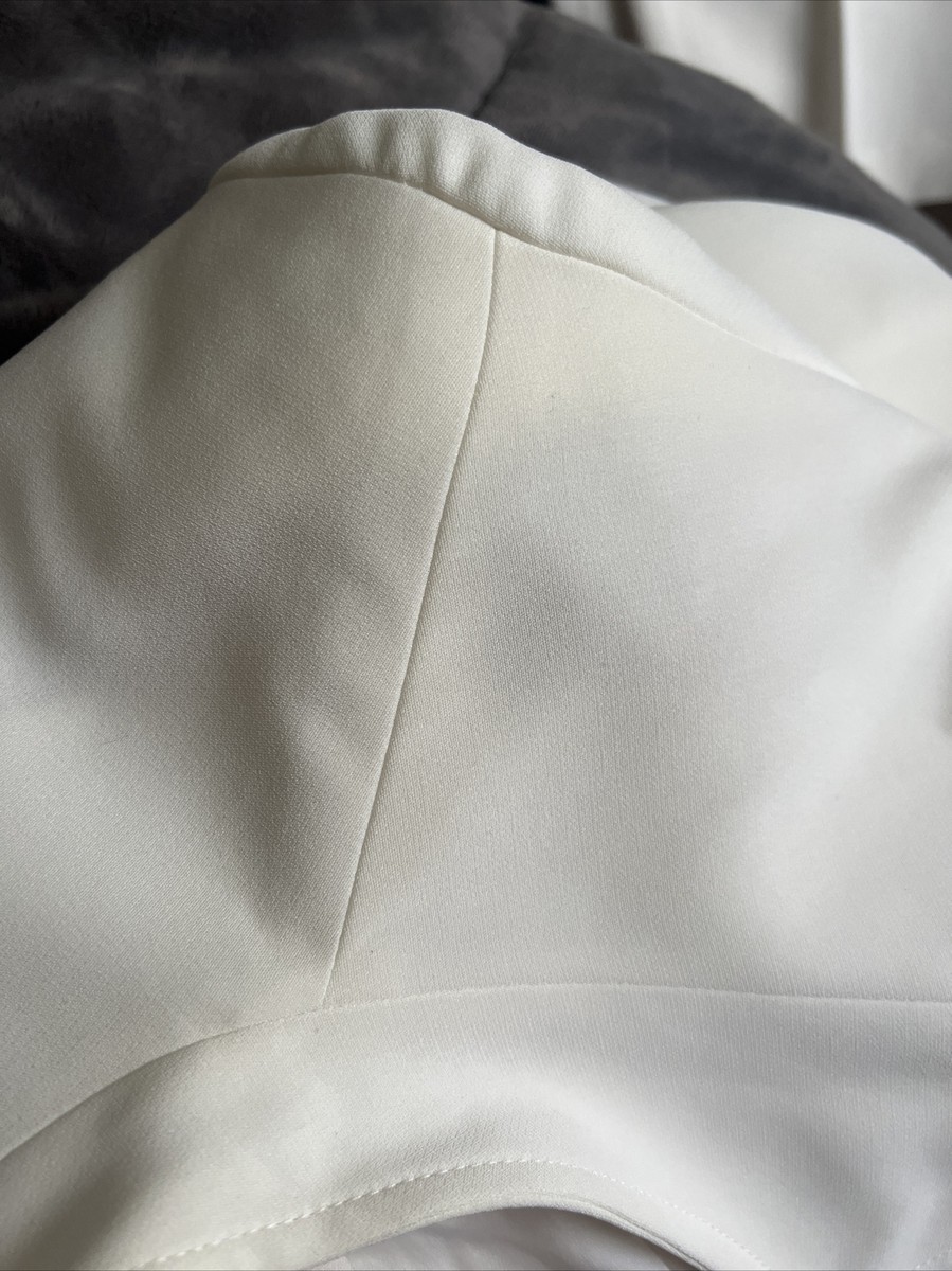 WOMEN'S LOUBEN WHITE /cream PANT SUIT (PANTS,& JACKET) PREOWNED 32” inseam regul View 5