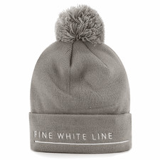 Pom Pom Grey Beanie