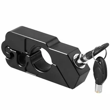 Motorcycle Grip Lock Handlebar Throttle Heavy Duty bike Brake Security Black