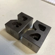 SPI 63-392-5 1" Max 90° V Angle Cast Iron V-Block (Set of 2)