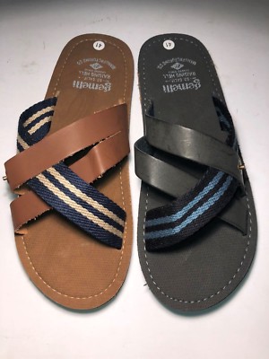 160 EZSTEP Men's Flip Flops Beach Sandals SOLID-RUBBER Comfort SLIDES Thongs