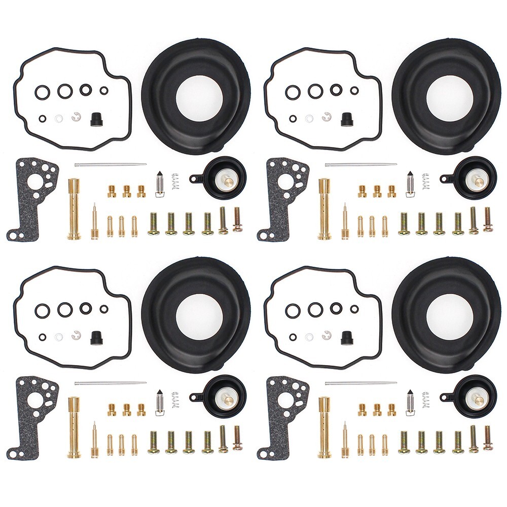 4-Carburetor Rebuild Kit For Yamaha Venture XVZ1300 & Vmax VMX1200 Motorcycles - Complete Repair Set