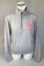 Victoria  s Secret PINK Pale Grey Marl Printed Long Sleeve Sweatshirt - Size S