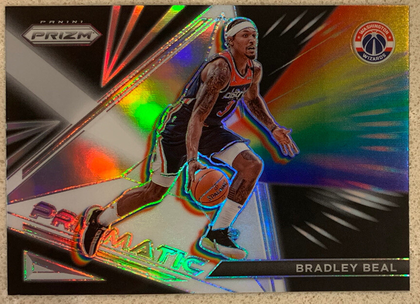 BRADLEY BEAL 2021-22 Panini Prizm #9 Prizmatic SILVER PRIZM Wizards Suns