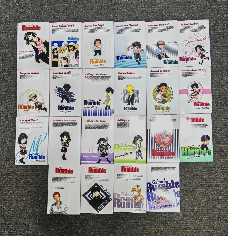 Juego Completo Manga SCHOOL RUMBLE Inglés (Volúmenes 1-22) por Jin Kobayashi Foto 2 de 4