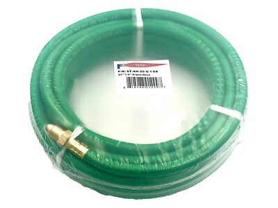 Argon Gas Hose for MIG/TIG Flowmeter 1/4'' ID 25FT 5/8''X18 Male, Inert Gas Hose