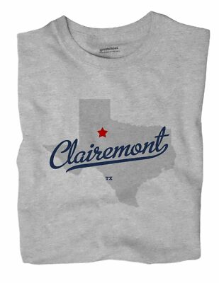 Clairemont Texas TX T-Shirt MAP