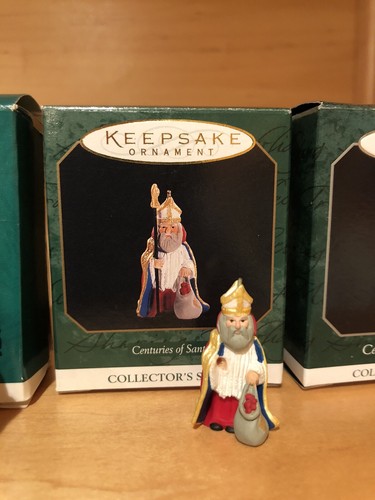 Hallmark Keepsake Miniature Ornaments Complete Collector Set CENTURIES OF SANTA - Picture 5 of 12