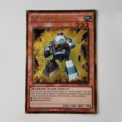 Junk Changer - PGL3-EN002 - Gold Secret Rare - NM/VLP - 1st ed - Yugioh