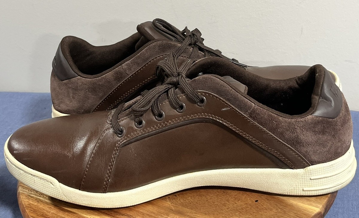 Walter Hagen White and Brown Leather Oxfords Walter Hagen Course Casual Golf Shoes - Brown, 8.5 D(M) US  main image 3