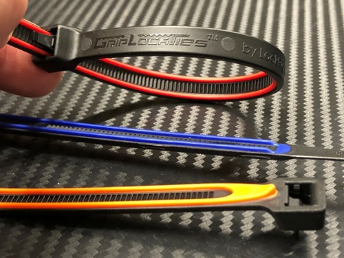 Cable Ties Reusable GRIPLOCKTIES 5 INCH RED PACK of 40 (GLT1705BKRDHB40) - 第 4/5 張圖片