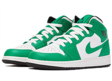 Level SS/New - Nike Air Jordan 1 Mid Lucky GS Green DQ8423-301 Youth Size