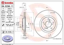 BREMBO 2X Disque De Frein Avant Ventilé Pour Honda Pilot