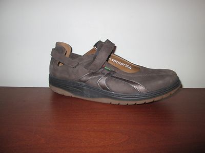 sano Mephisto フランス製　カジュアルシューズ ブラウン SANO By MEPHISTO Excess Brown Suede Leather MaryJane Flats Comfort