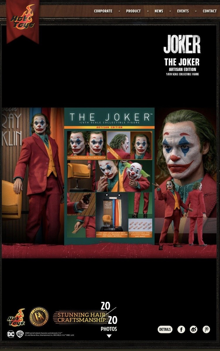 1/6 Hot Toys Joker Artisan Edition-Presale | eBay 1/6 Hot Toys Joker Artisan Edition-Presale | eBay