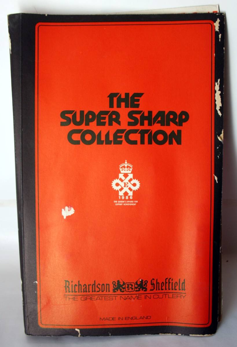 VINTAGE 1986 SUPER SHARP COLLECTION KITCHEN KNIFE SET RICHARDSON
