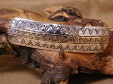 Southwestern Two-Toned Stamped Hair Barrette