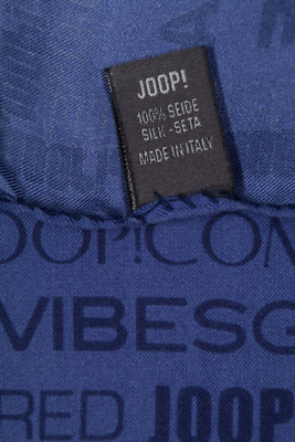 Foulard Carré JOOP! En Soie 100% - Motif Pommes Multicolore Vintage - Italie