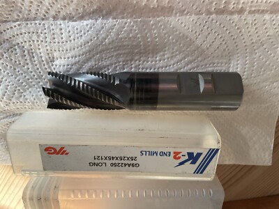 Cutwel 5 Flöten Schaftfräser Ripper K-2 beschichtet G9A42250 langer Weldon Schaft YG