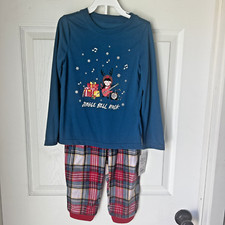 Christmas Pajamas Girls XS 4/5 Holiday Jammies For Your Families Plaid New BxI