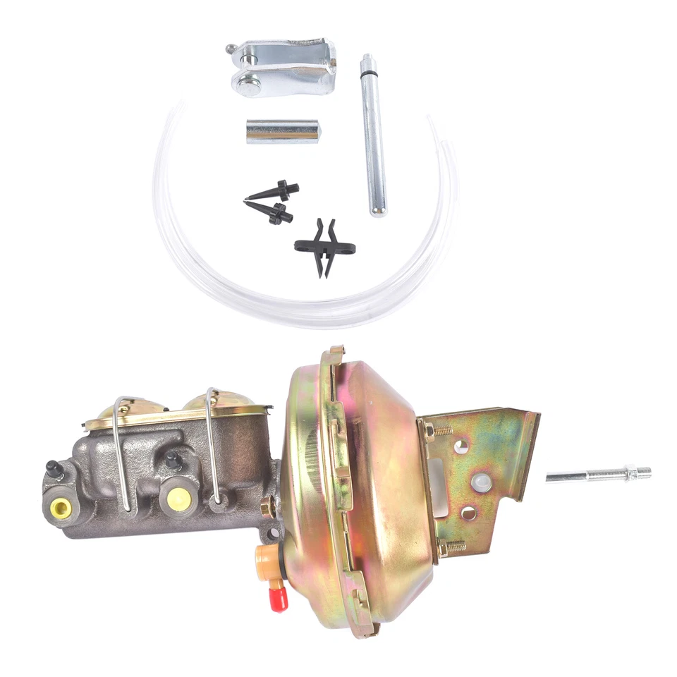 Amplificador de freno eléctrico de zinc de 9" y cilindro maestro para Chevrolet Chevelle 1964-1972 Foto 4 de 4