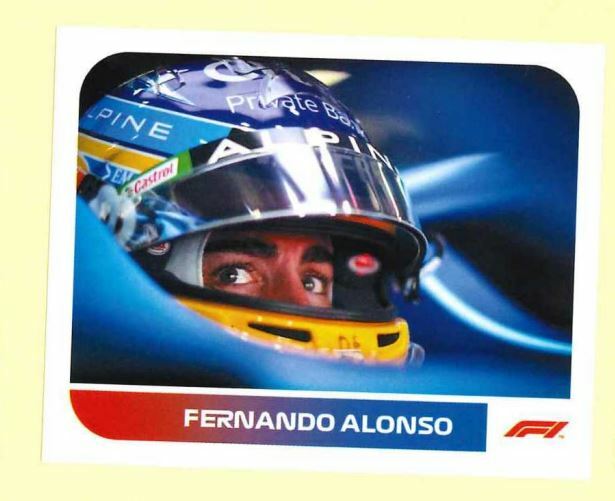Topps F1 2021 Sticker #105 - Fernando Alonso - Formula 1 - Alpine 