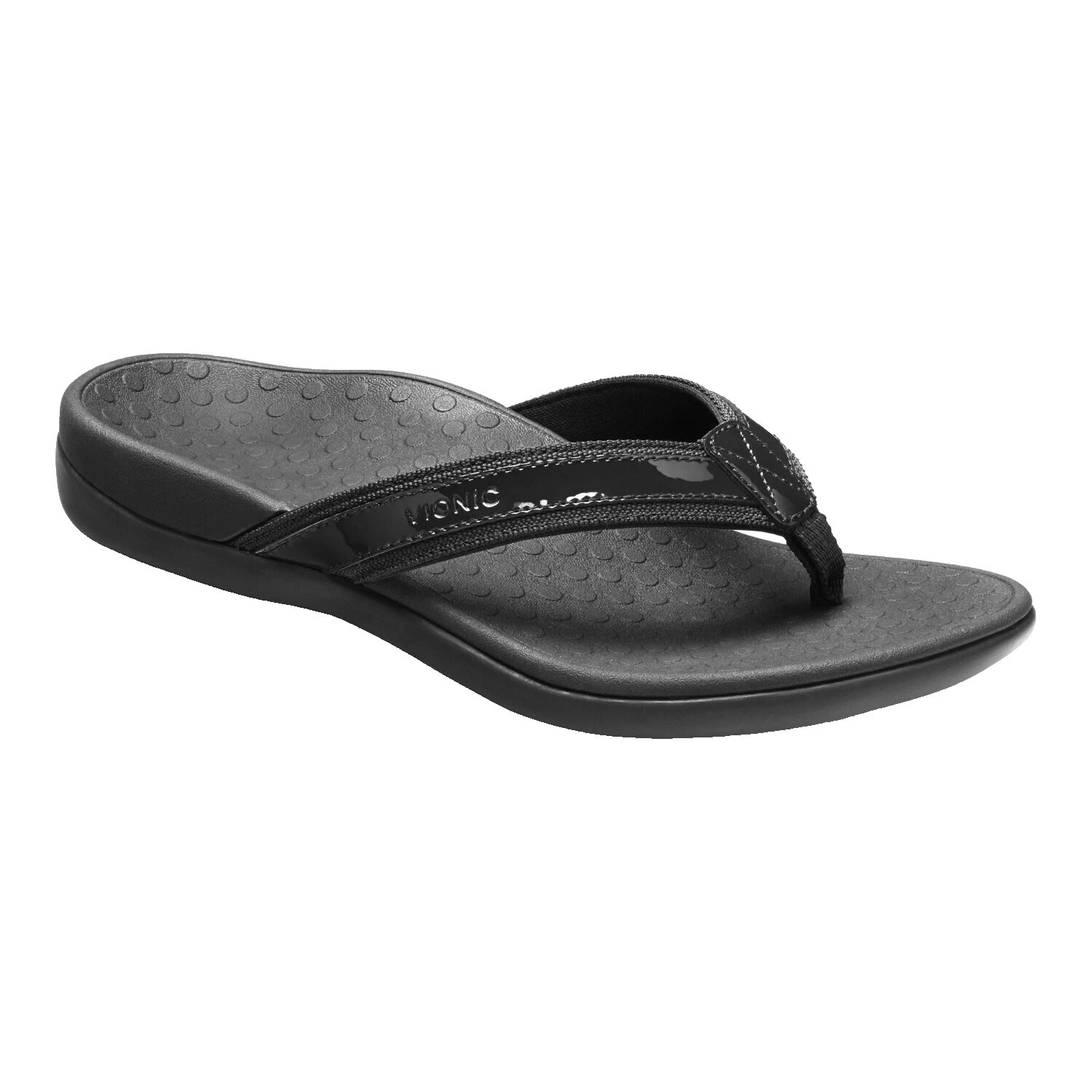 100% Vionic Orthaheel Tide Sandalias de cuero para mujeres